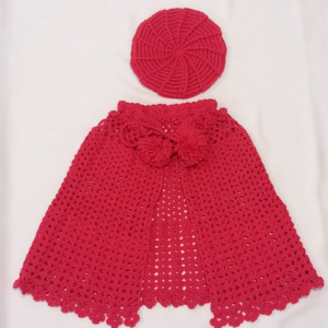 Coprispalle e cappello 3-6 mesi bimba