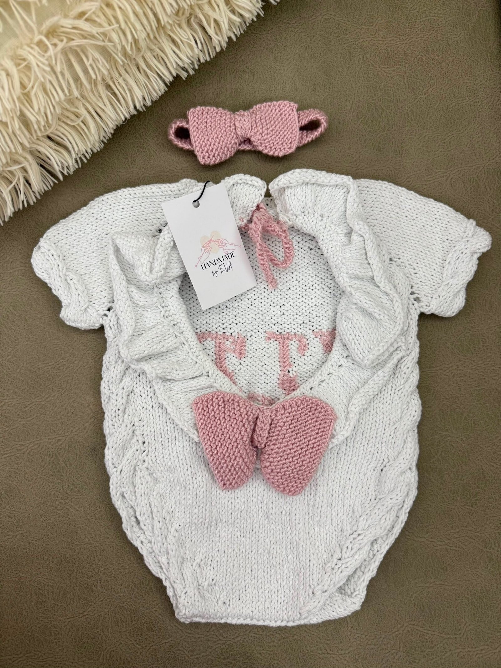 Pagliaccetto Personalizzato in Maglia-3 mesi - immagine 2